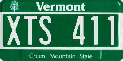VT license plate XTS411
