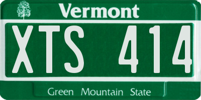 VT license plate XTS414