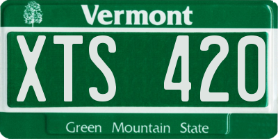 VT license plate XTS420
