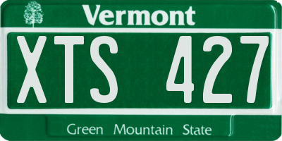 VT license plate XTS427