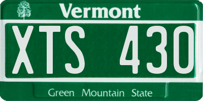 VT license plate XTS430