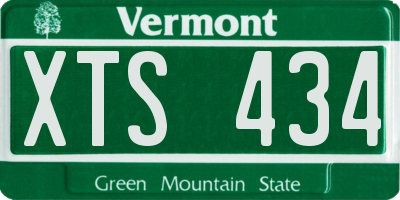 VT license plate XTS434