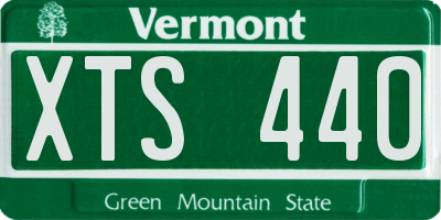 VT license plate XTS440