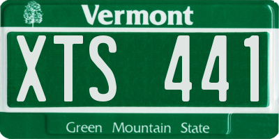 VT license plate XTS441