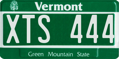 VT license plate XTS444