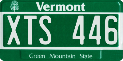 VT license plate XTS446