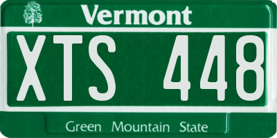 VT license plate XTS448
