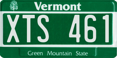 VT license plate XTS461