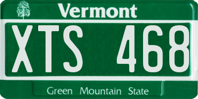 VT license plate XTS468