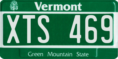 VT license plate XTS469