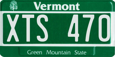VT license plate XTS470