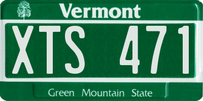 VT license plate XTS471