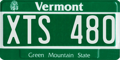 VT license plate XTS480
