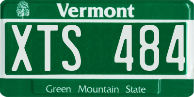 VT license plate XTS484
