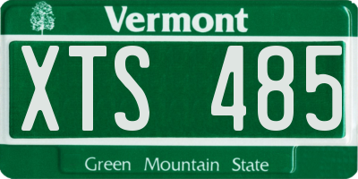 VT license plate XTS485