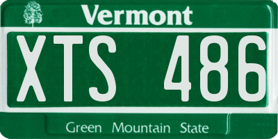 VT license plate XTS486