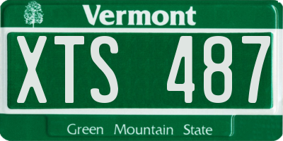 VT license plate XTS487