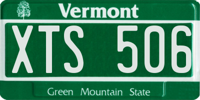 VT license plate XTS506