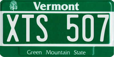 VT license plate XTS507