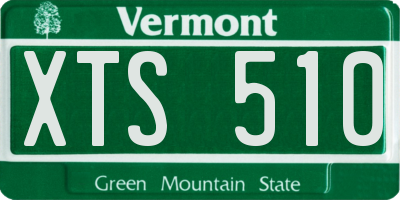 VT license plate XTS510