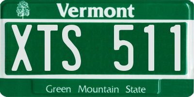 VT license plate XTS511