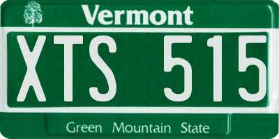 VT license plate XTS515