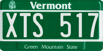VT license plate XTS517