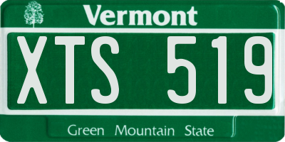 VT license plate XTS519
