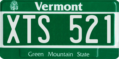 VT license plate XTS521