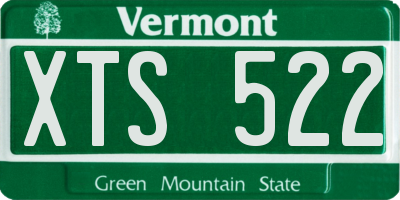 VT license plate XTS522