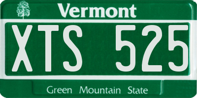 VT license plate XTS525