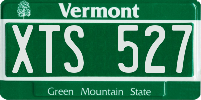 VT license plate XTS527