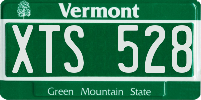 VT license plate XTS528