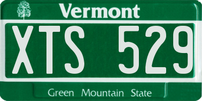 VT license plate XTS529