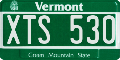 VT license plate XTS530