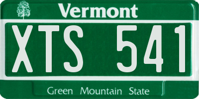 VT license plate XTS541