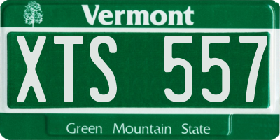 VT license plate XTS557