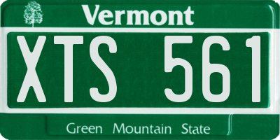 VT license plate XTS561