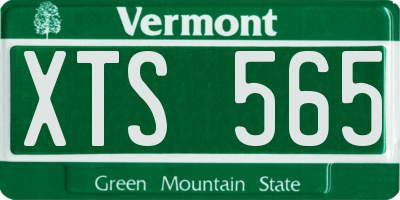 VT license plate XTS565