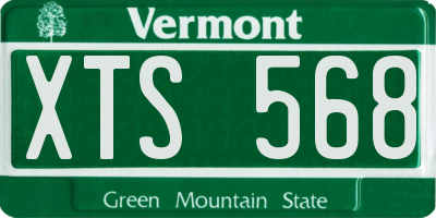 VT license plate XTS568