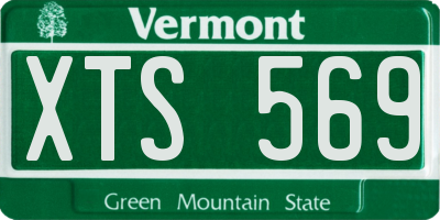 VT license plate XTS569