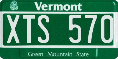 VT license plate XTS570