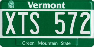 VT license plate XTS572