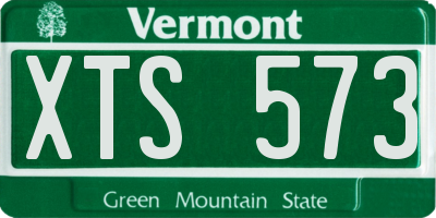 VT license plate XTS573