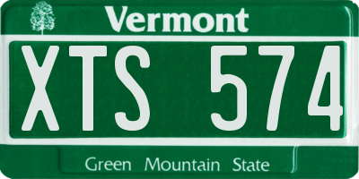 VT license plate XTS574