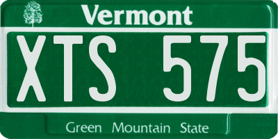VT license plate XTS575