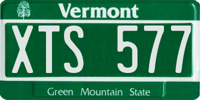 VT license plate XTS577
