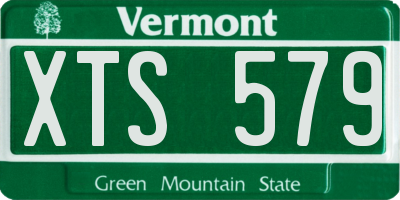 VT license plate XTS579