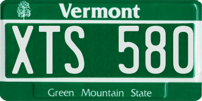 VT license plate XTS580