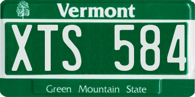 VT license plate XTS584